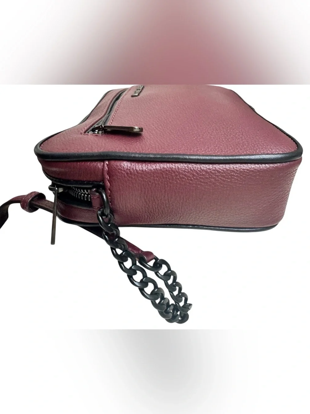 Michael Kors Pebbled Leather Crossbody in Wine